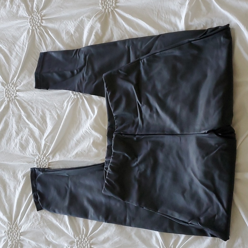 Shein Black Faux Leather leggins